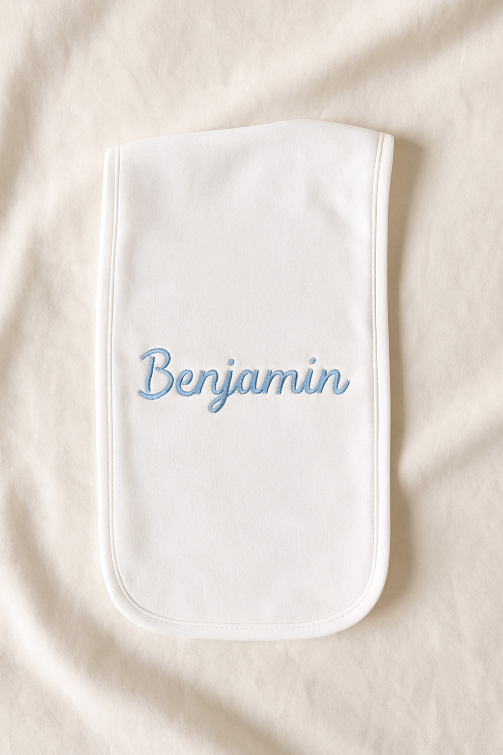 Personalized Baby Name Burp Cloth – Custom Printed Cotton Cloth for Newborns & Baby Showers