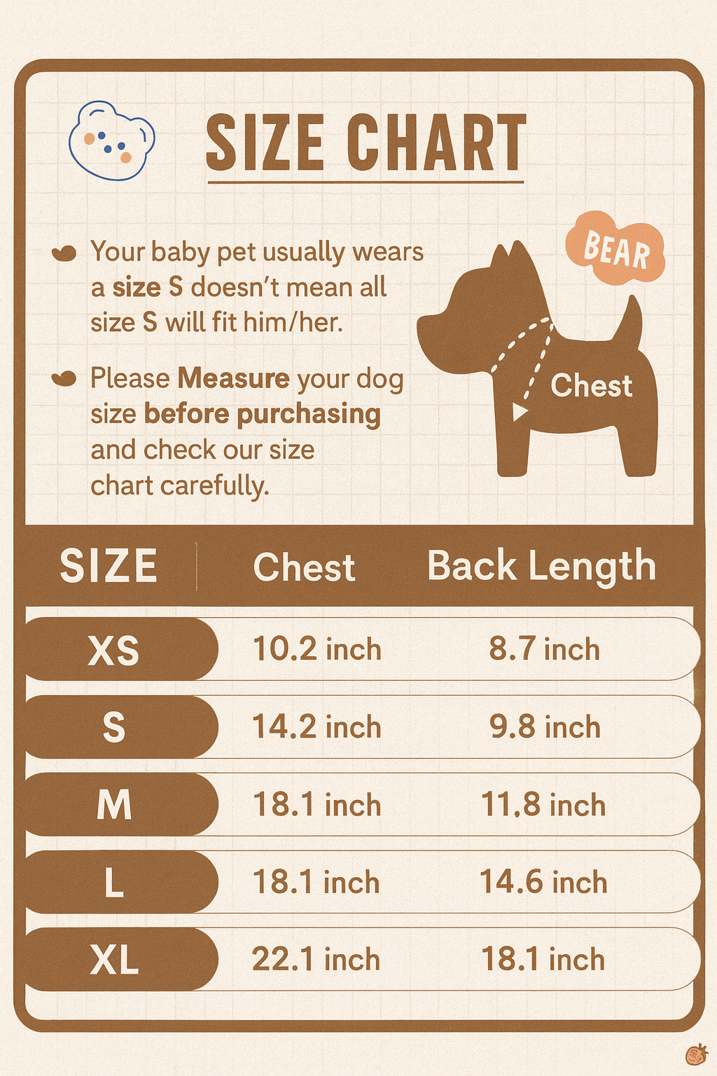 Custom Knitted Bear Cardigan for Dogs