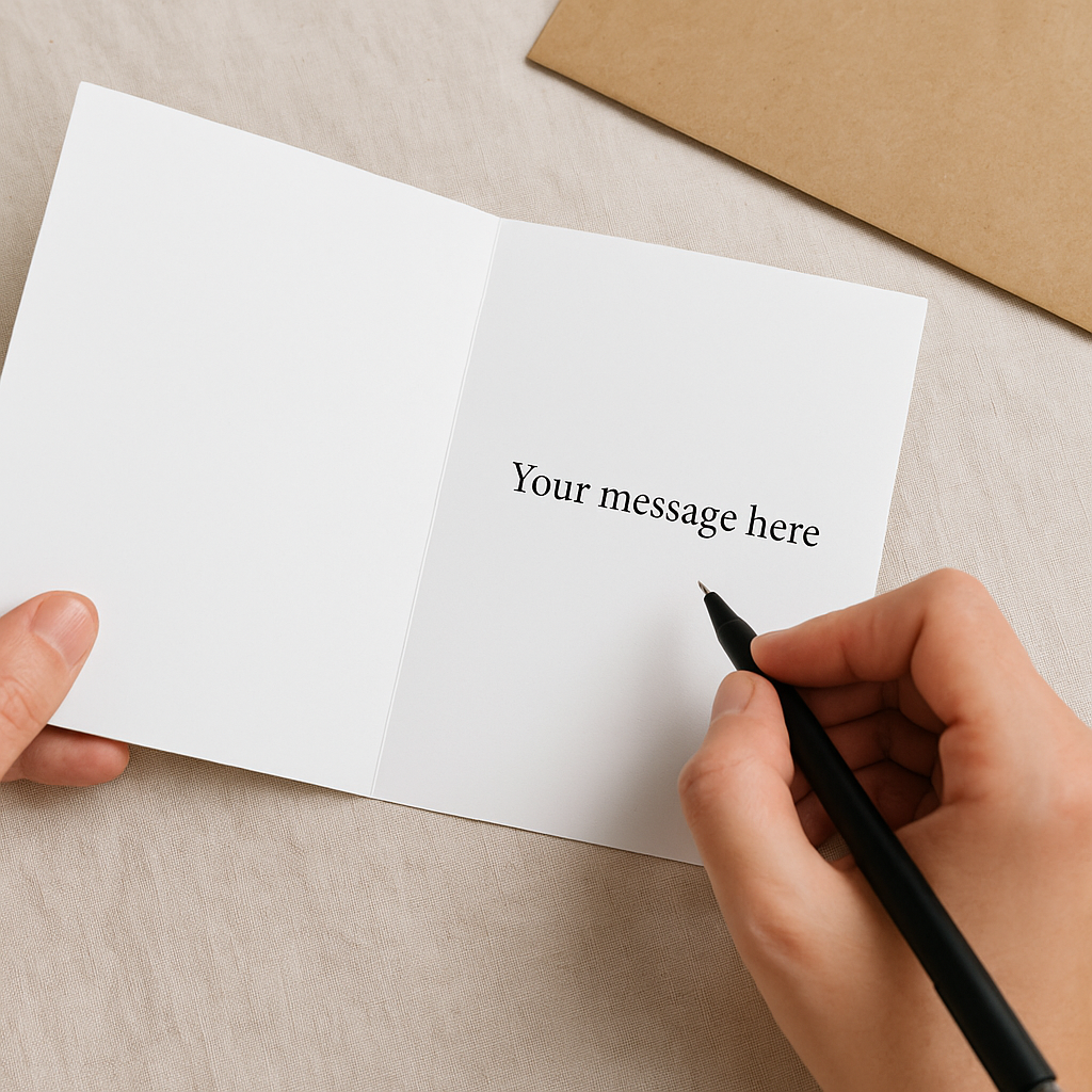 Add Handwritten Card – Personalized Note with Your Gift