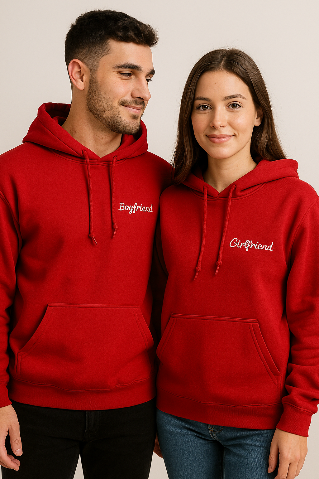 Matching Couple Name Hoodies