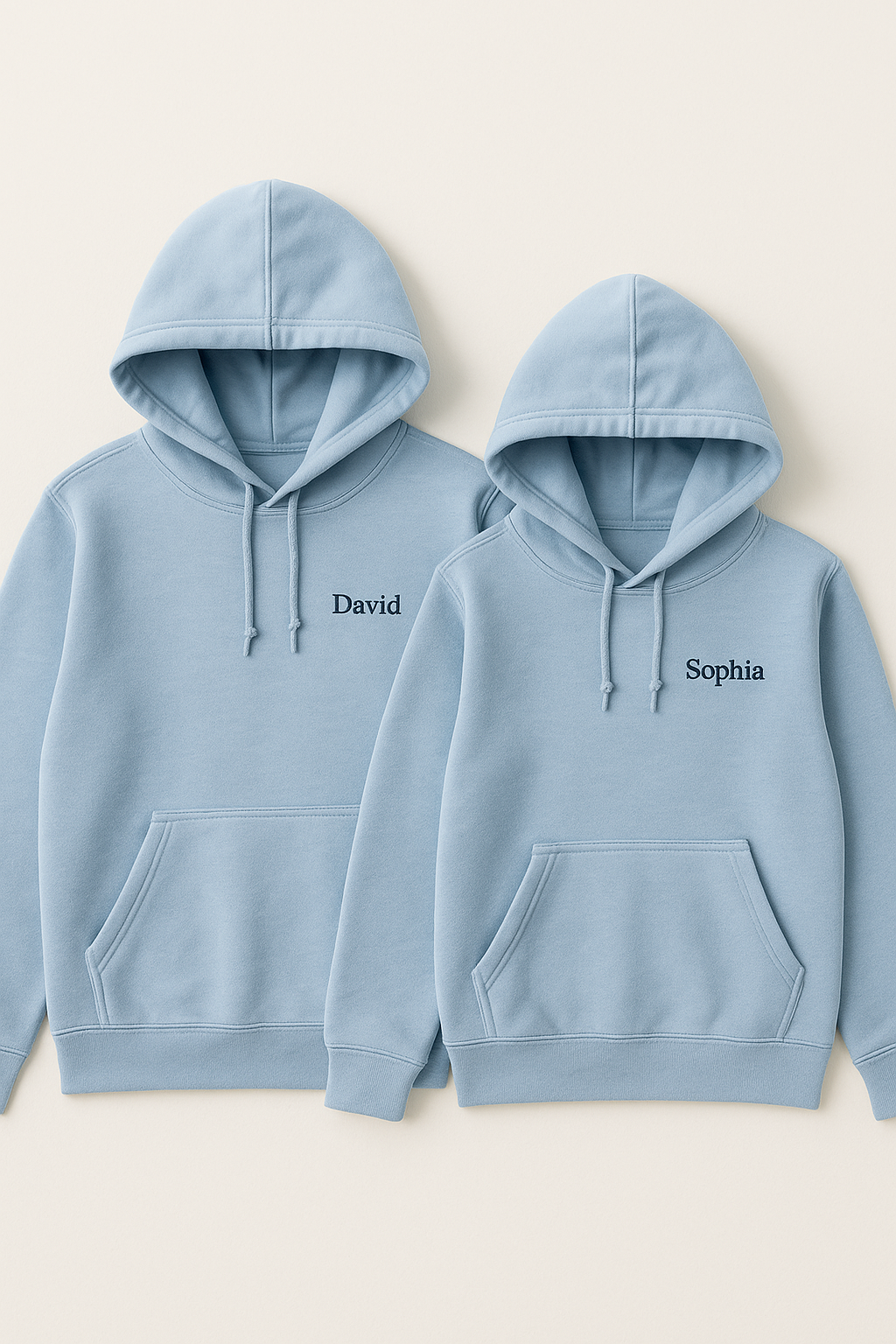 Matching Couple Name Hoodies