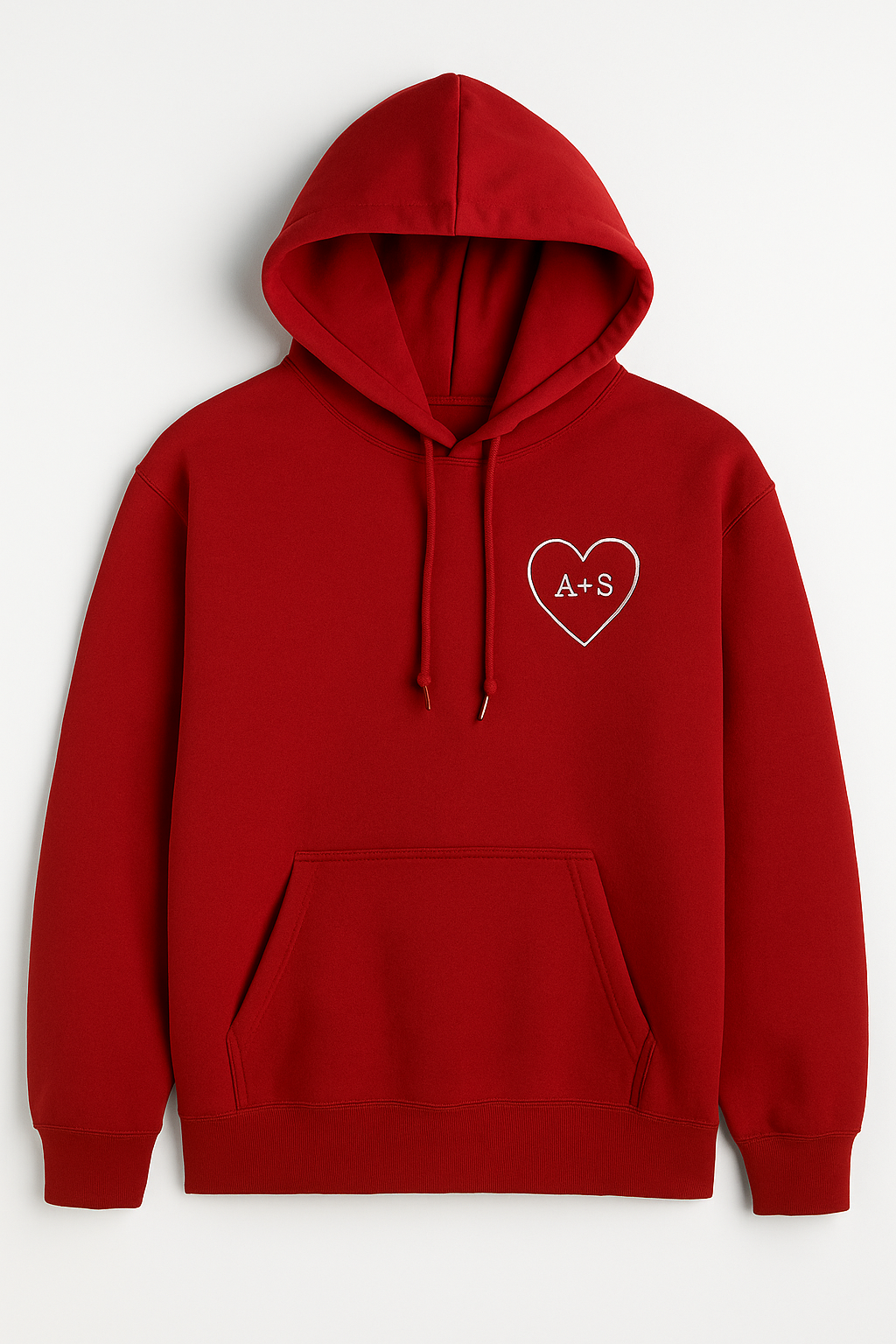 Couple Initials in Heart Hoodie