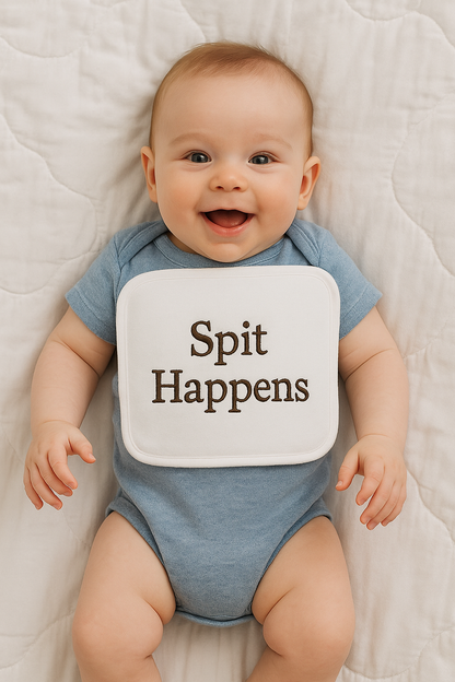 Funny Quote Baby Burp Cloth – Custom Printed Cotton Cloth – Cute & Practical Baby Shower Gift