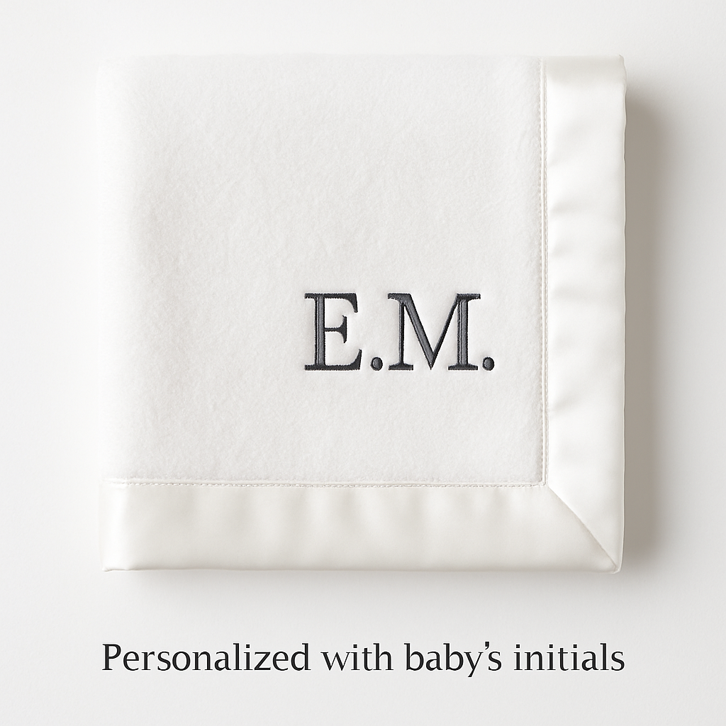 Luxury Satin Trim Baby Blanket