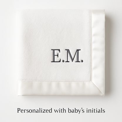 Luxury Satin Trim Baby Blanket
