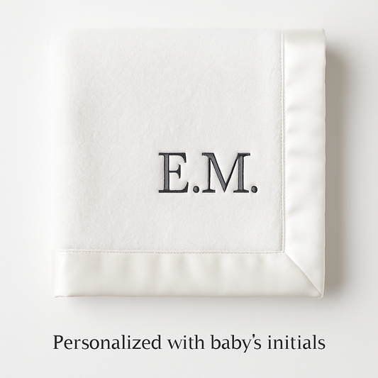 Luxury Satin Trim Baby Blanket