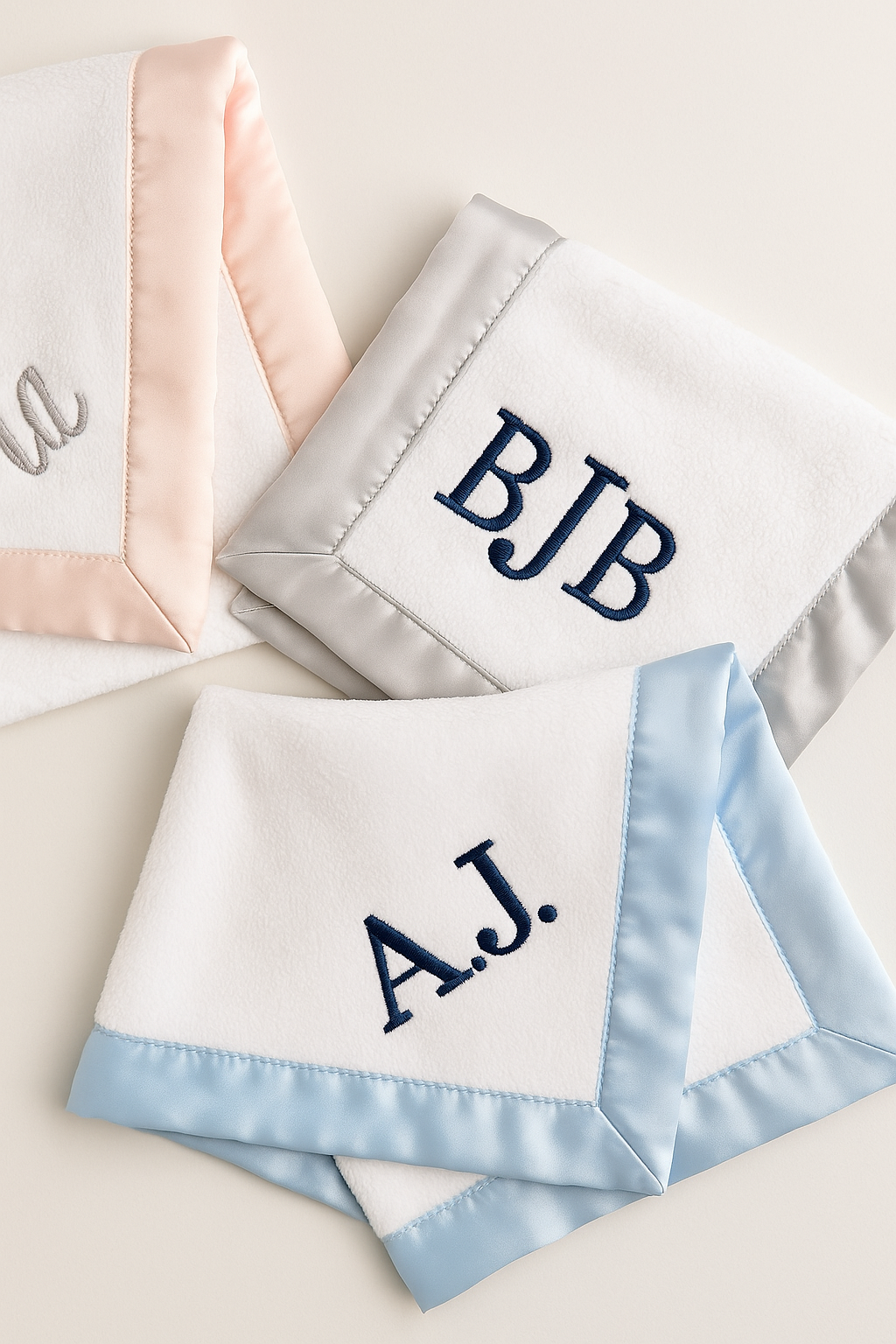 Luxury Satin Trim Baby Blanket