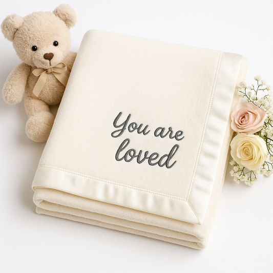 Keepsake Blanket with Quote
