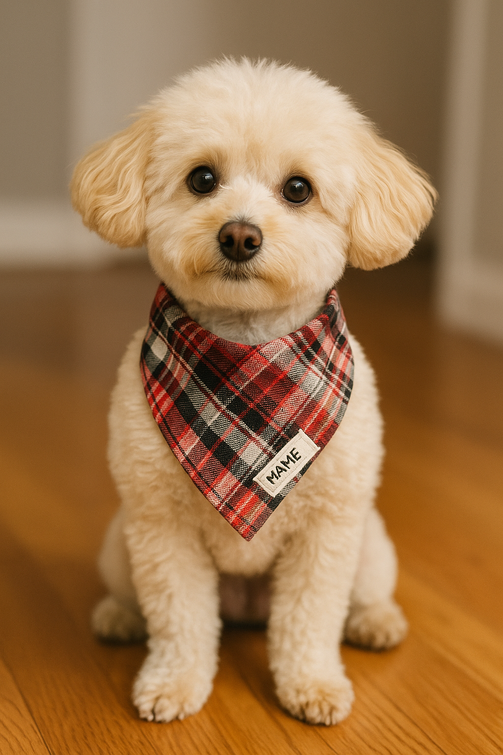 Plaid Dog Bandana Set (5-Pack)