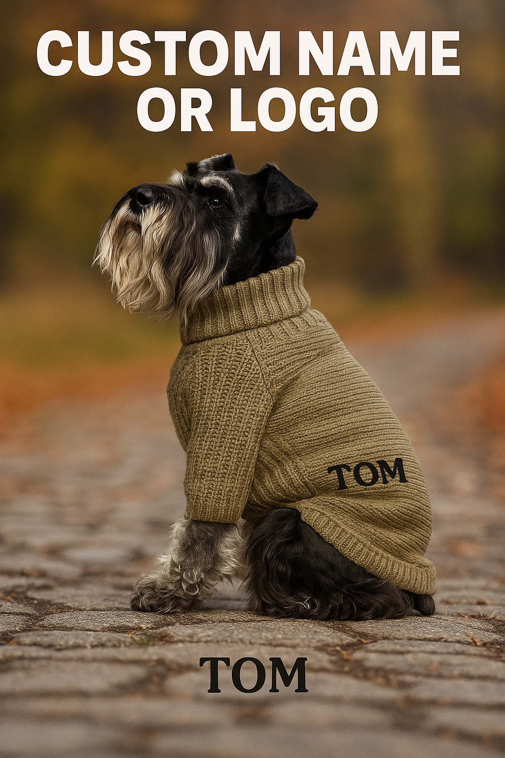 Sage Knit Dog Sweater