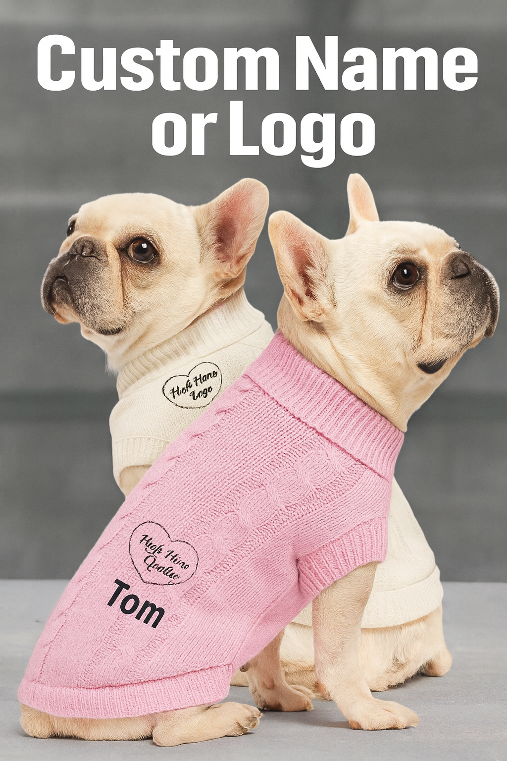 Aesthetic Knit Dog Sweater set